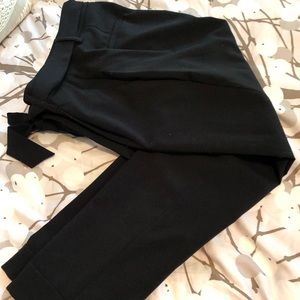 Banana Republic black tie waist pants